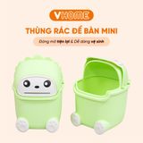  Thùng Rác MIni Dễ Thương Nhựa PP Bền Đẹp, Chống Thấm, Nhiều Màu Sắc - Thương Hiệu Vĩ Hưng 
