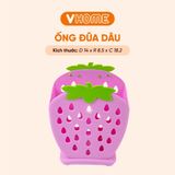  Ống Cắm Đũa, Muỗng Hình Trái Dâu Siêu Xinh Nhựa VĨ HƯNG 