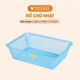  Rổ Nhựa Vuông Vĩ Hưng 