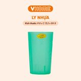  Ly Cốc Uống Nước, Súc Miệng Thiết Kế Hình Lục Giác - Nhựa Chính Phẩm, Bền Đẹp - Nhựa Vĩ Hưng 