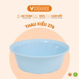  Thau Nhựa 26cm Nhiều Màu Nhựa Chính Phẩm, Không BPA, Bền Đẹp, An Toàn Sức Khỏe, Tiện Lợi Vĩ Hưng 