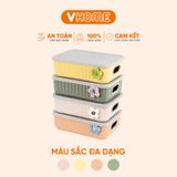  Hộp Nhựa Đựng Đồ Đa Năng - Màu Pastel Xinh Xắn, Có Quai Cầm Tiện Lợi - Nhựa Vĩ Hưng 