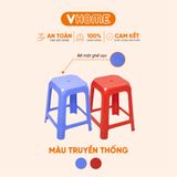  Ghế Cao Nhựa Vĩ Hưng - Nhiều Màu Sắc, Nhựa Dày Bền, Chắc Chắn, Tiện Lợi 