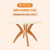  Bàn Nhựa Vuông Cao Nhựa Vĩ Hưng Bền Đẹp, Tiện Dụng, Đa Năng 