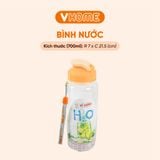  Bình Nước Thể Thao 700ml, Nhựa Chính Phẩm, Không BPA, An Toàn Sức Khỏe - Nhựa Vĩ Hưng 