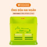  Ống Đựng Đũa Muống, Hộp Đựng Đũa 2 Ngăn Để Bàn Nhựa VĨ HƯNG 