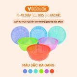  Rổ Gạo Lớn Đường Kính 26cm Nhựa Chính Phẩm, Không BPA, An Toàn Sức Khỏe, Bền Đẹp Vĩ Hưng 