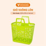  Giỏ Vuông Lớn Vĩ Hưng Đựng Đồ Tiện Lợi - Chất Liệu Nhựa Cao Cấp 