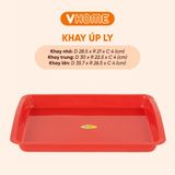  Khay Nhựa Hình Chữ Nhật - Có 3 Kích Cỡ, Đa Màu Sắc - Nhựa PP Chính Phẩm, Bền Bỉ - Nhựa Vĩ Hưng 