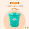 Thùng Nhựa Tròn Có Nắp 25L Nhựa Vĩ Hưng - Đựng Đồ, Lưu Trữ Tiện Lợi 