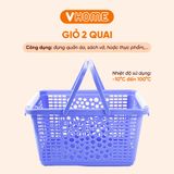  Giỏ Quai Giữa, Đựng Đồ Chơi, Quần Áo, Sách Vở, Đồ Đi Sanh Cho Mẹ Nhựa VĨ HƯNG 