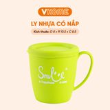  Cốc Nhựa Có Nắp, Chịu Nhiệt Tốt, Màu Sắc Xinh Xắn, Có Quai - Nhựa Vĩ Hưng 