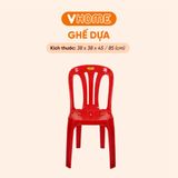 Ghế Dựa Sọc Thẳng Kích Thước 38x38x85cm - Nhiều Màu Sắc - Nhựa Chính Phẩm - Nhựa Vĩ Hưng 