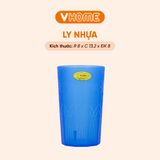 Ly Cốc Uống Nước, Súc Miệng Thiết Kế Hình Lục Giác - Nhựa Chính Phẩm, Bền Đẹp - Nhựa Vĩ Hưng 
