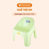  Ghế Nhựa Cao Cấp Cho Bé Trẻ Em Mầm Non, Mẫu Giáo, Tiểu Học - Nhựa Vĩ Hưng 