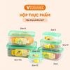  Bộ 7 Hộp Thực Phẩm Chữ Nhật, An Toàn Sức Khỏe, Sử Dụng Lò Vi Sóng - Nhựa Vĩ Hưng 