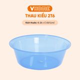  Thau Nhựa 26cm Nhiều Màu Nhựa Chính Phẩm, Không BPA, Bền Đẹp, An Toàn Sức Khỏe, Tiện Lợi Vĩ Hưng 