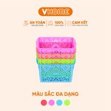  Rổ Nhựa Chữ Nhật 15.5x11x8.5cm - Bền Đẹp, Tiện Lợi, Đa Dụng - Nhựa Vĩ Hưng 