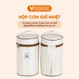  Hộp Đựng Cơm Giữ Nhiệt Văn Phòng Inox 304 - Chống Gỉ, Cao Cấp, Sang Trọng, Quà Tặng Ý Nghĩa - Nhựa Vĩ Hưng 