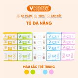  Tủ Đồ Mini Để Bàn, Tủ Mini Đựng Mỹ Phẩm Đa Năng 3 4 5 Ngăn - Nhựa Vĩ Hưng 