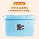  Thùng Nhựa Đựng Đồ Đa Năng 150L Có Bánh Xe Nhựa VĨ HƯNG 