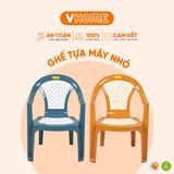  Ghế Tựa Mây Chắc Chắn, Cao Cấp, Nhiều Màu Sắc - Nhựa Bền Đẹp - Nhựa Vĩ Hưng 