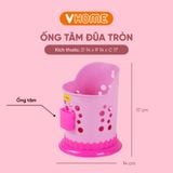  Ống Cắm Đũa Muỗng Hình Tròn Kèm Hộp Đựng Tăm, An Toàn Sức Khỏe - Nhựa Chính Phẩm - Nhựa Vĩ Hưng 