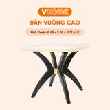  Bàn Nhựa Vuông Cao Nhựa Vĩ Hưng Bền Đẹp, Tiện Dụng, Đa Năng 