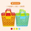 Giỏ Vuông Lớn Vĩ Hưng Đựng Đồ Tiện Lợi - Chất Liệu Nhựa Cao Cấp 