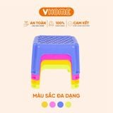  Ghế Đẩu Chữ Nhật, Nhựa PP Nguyên Chất, Hàng Cao Cấp - Ghế Đẩu Thấp - Nhựa Vĩ Hưng 