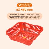  Rổ Nhựa Kiểu Đa Năng Vĩ Hưng – Tiện Lợi, Bền Bỉ, Chất Lượng Cao 