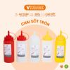  Chai Nhựa Bóp Đựng Nước Sốt, Gia Vị Tròn - Tiện Lợi, Chất Lượng Cao - Nhựa Vĩ Hưng 