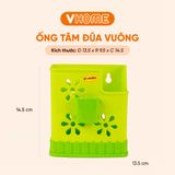 Ống Đựng Đũa Muỗng 2 Ngăn Tiện Lợi, Nhiều Màu Sắc, Chất Liệu Nhựa Bền Đẹp - Nhựa Vĩ Hưng 