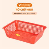  Rổ Nhựa Vuông Vĩ Hưng 