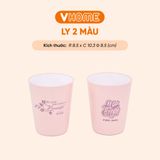  Ly 2 Màu Nhựa Chính Phẩm, Không BPA, An Toàn Sức Khỏe, Bền Đẹp, Tiện Lợi Vĩ Hưng 