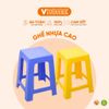  Ghế Cao Nhựa Dày, Bền - Nhiều Màu Sắc - Nhựa Chính Phẩm - Nhựa Vĩ Hưng 