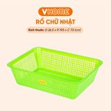  Rổ Nhựa Vuông Vĩ Hưng 