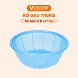  Rổ Gạo Lớn Đường Kính 29cm Nhựa Chính Phẩm, Không BPA, An Toàn Sức Khỏe, Bền Đẹp Vĩ Hưng 