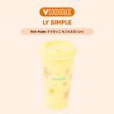 Tumbler Simple 5 Màu Pastel Xinh Xắn Nhựa Vĩ Hưng 