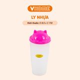 Ly Nhựa Nắp Tai Mèo Dễ Thương, Nhựa Chính Phẩm, An Toàn Sức Khỏe - Nhựa Vĩ Hưng 