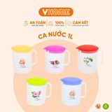  Ca Đá 1L Có Nắp, Không BPA, An Toàn Sức Khỏe, Nhựa Chính Phẩm - Nhựa Vĩ Hưng 