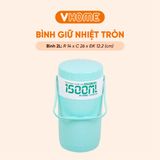  Bình Đá 1.5L, 2L Tiện Lợi, Nhựa Chính Phẩm, Màu Pastel Xinh Xắn - Nhựa Vĩ Hưng 