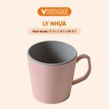  Cốc Chịu Nhiệt Tốt, 2 Màu, Màu Sắc Xinh Xắn, Có Quai Cầm Tiện Lợi - Nhựa Vĩ Hưng 