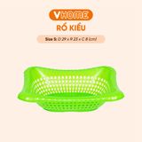  Rổ Nhựa Kiểu Nhật, Màu Sắc Đa Dạng, Cao Cấp Nhựa Vĩ Hưng 