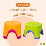  Ghế Đẩu Mini Tròn Chắc Chắn, Nhiều Màu Sắc, Nhựa PP Chính Phẩm, Bền Đẹp - Nhựa Vĩ Hưng 