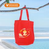  Túi tote Vải Canvas Màu đỏ Rắn rỏi & Tỵ nạnh - Đựng được Laptop 15 inches - Tiện lợi & Dày dặn 