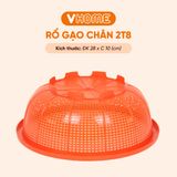  Rổ Gạo Có Chân 4 Size Đa Màu Sắc, Không BPA, An Toàn Sức Khỏe, Nhựa Vĩ Hưng Chất Lượng Cao 