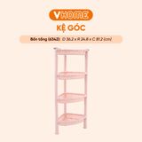  Kệ Góc Nhà Tắm Nhựa Vĩ Hưng 2 Tầng, 3 Tầng, 4 Tầng Tiện Lợi, Dễ Dàng Tháo Lắp, Chất Liệu An Toàn 