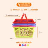  Giỏ Quai Giữa, Đựng Đồ Chơi, Quần Áo, Sách Vở, Đồ Đi Sanh Cho Mẹ Nhựa VĨ HƯNG 