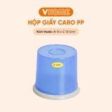  Hộp Đựng Giấy Ăn, Khăn Giấy Tròn Nhựa, Đựng Giấy Để Bàn Ăn,  An Toàn Sức Khỏe - Nhựa Vĩ Hưng 
